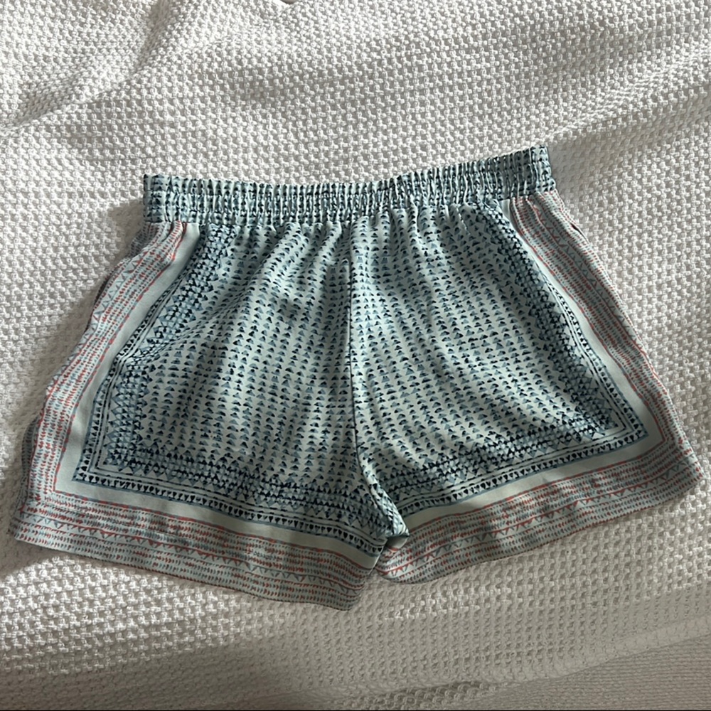 BCBGMaxAzria Blue and Orange Shorts